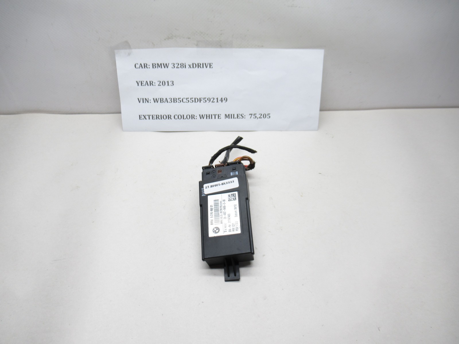 2012-2015 BMW 328i xDrive Seat Control Module Unit 921646801 OEM