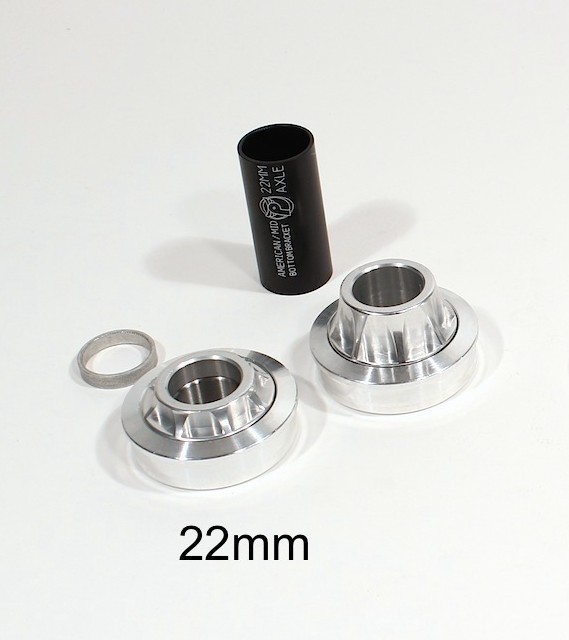 Profile BMX American Bottom Bracket 22mm Polished Wheelie SE GT Crank Bearings