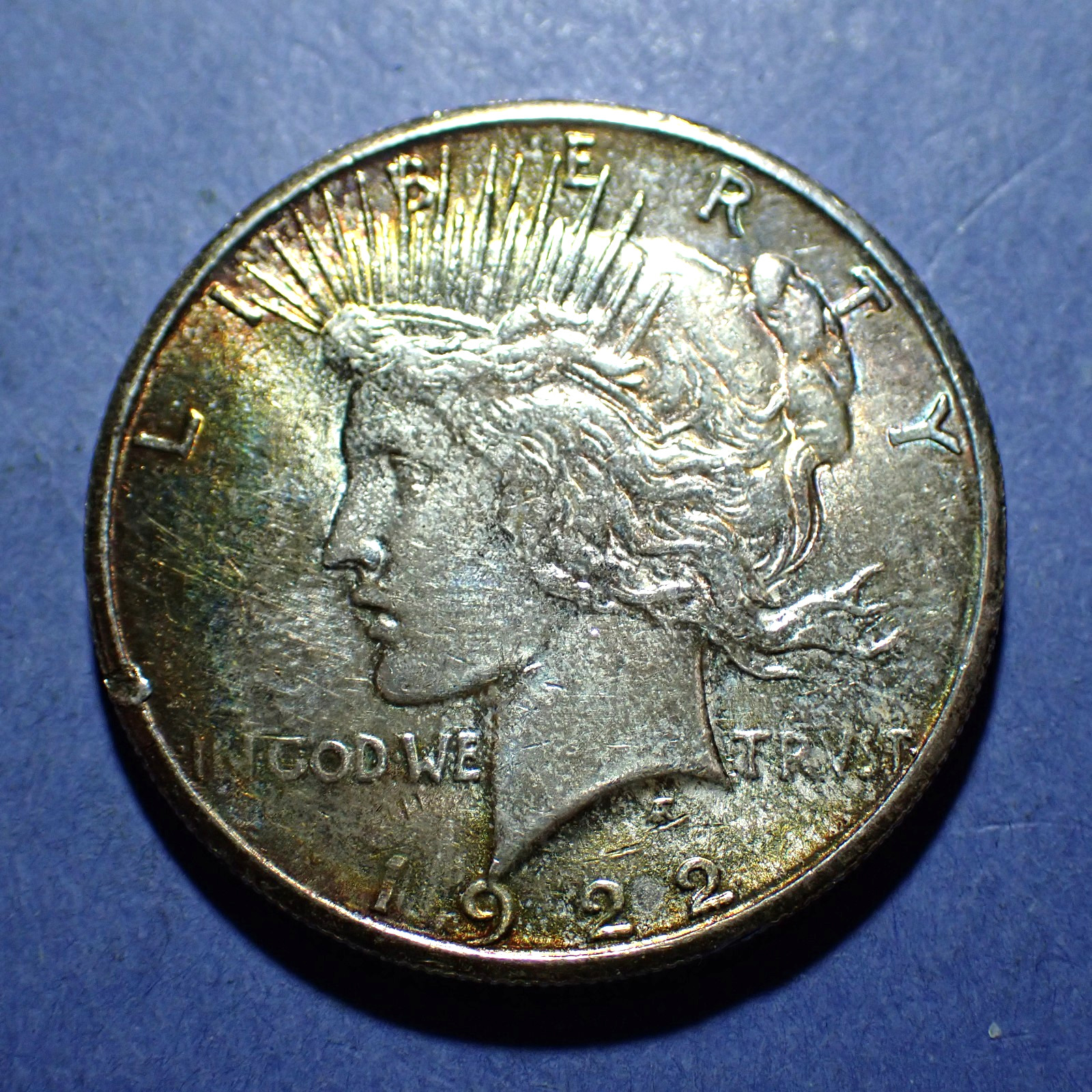 1922-S Peace Dollar  XF details