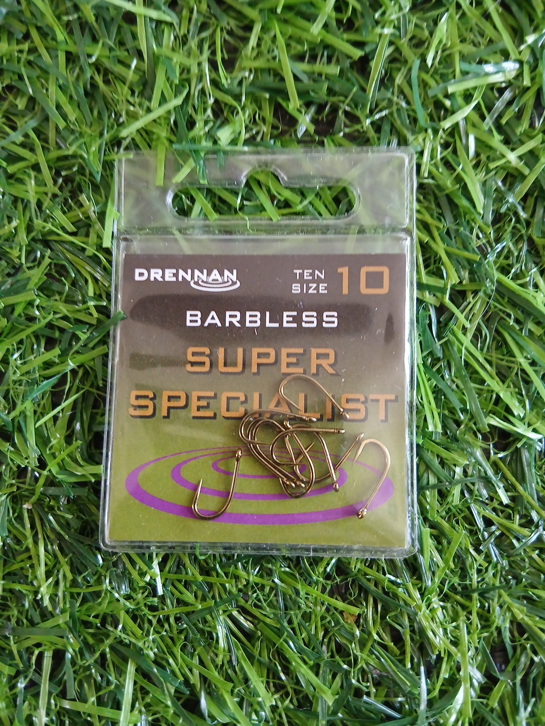 Drennan Super Specialist Size 10 Barbless Hooks
