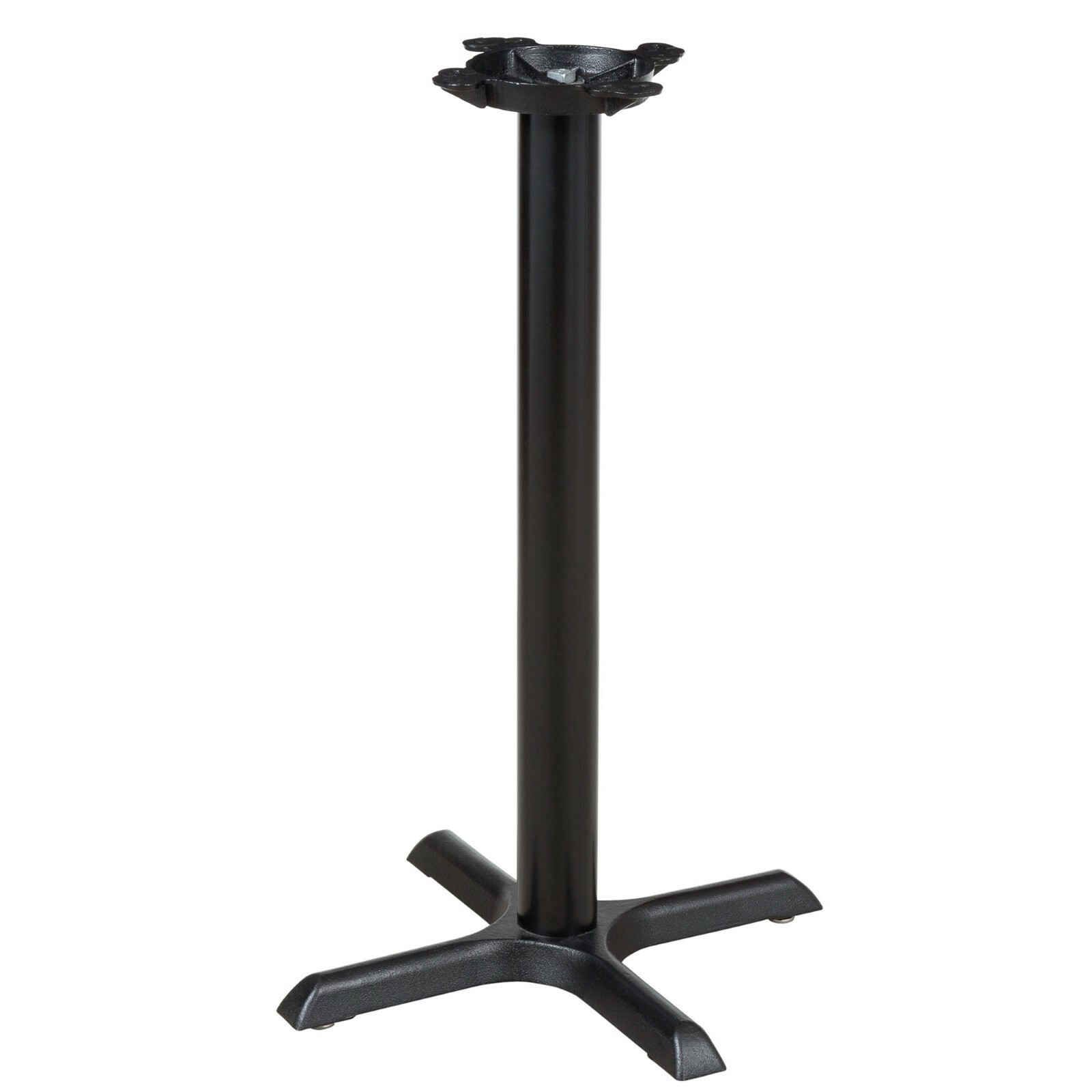 22'' x 22'' Restaurant Table X-Base with 3'' Dia. Counter Height Column
