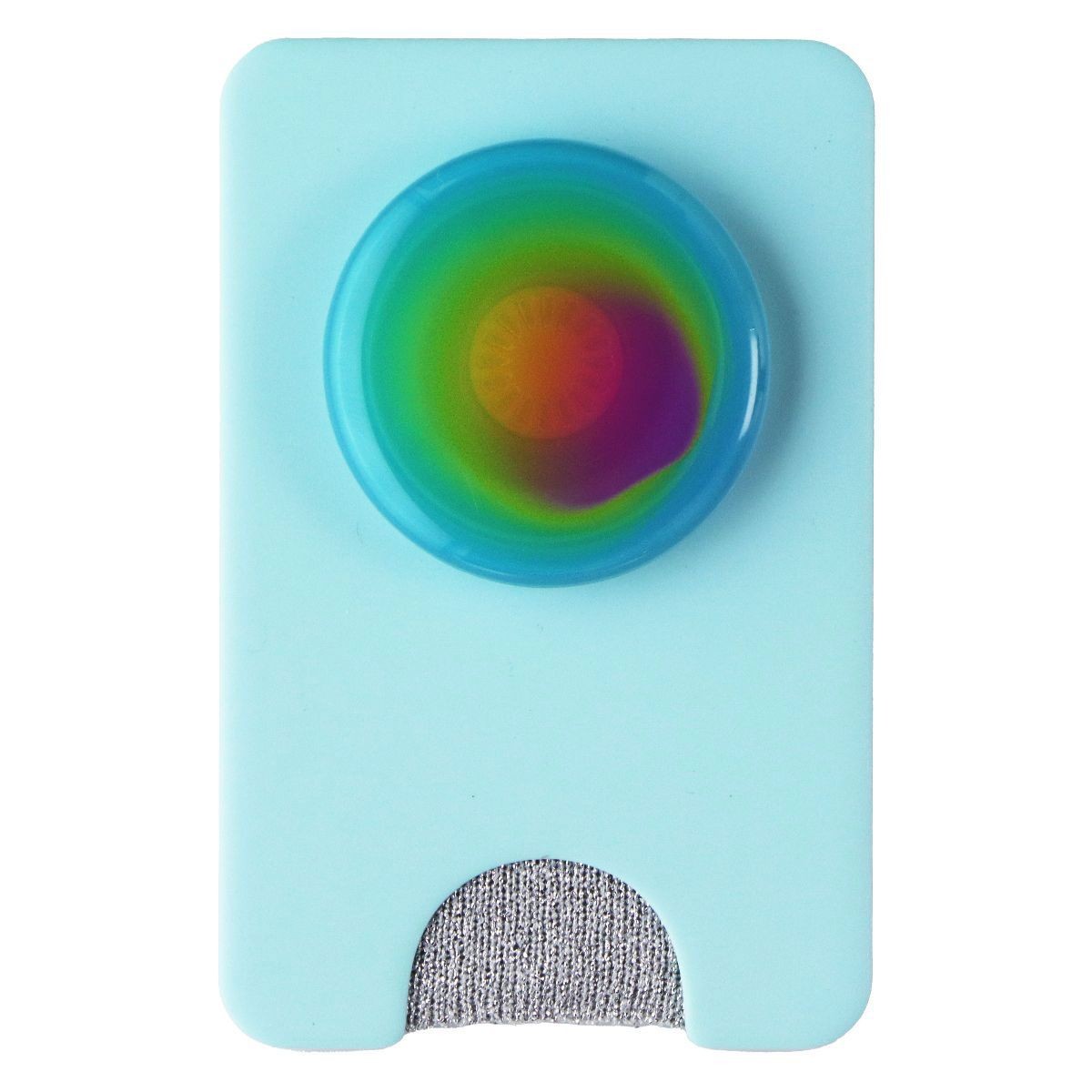 INCOMPLETE - PopSockets PopWallet for MagSafe - Blue Rainbow