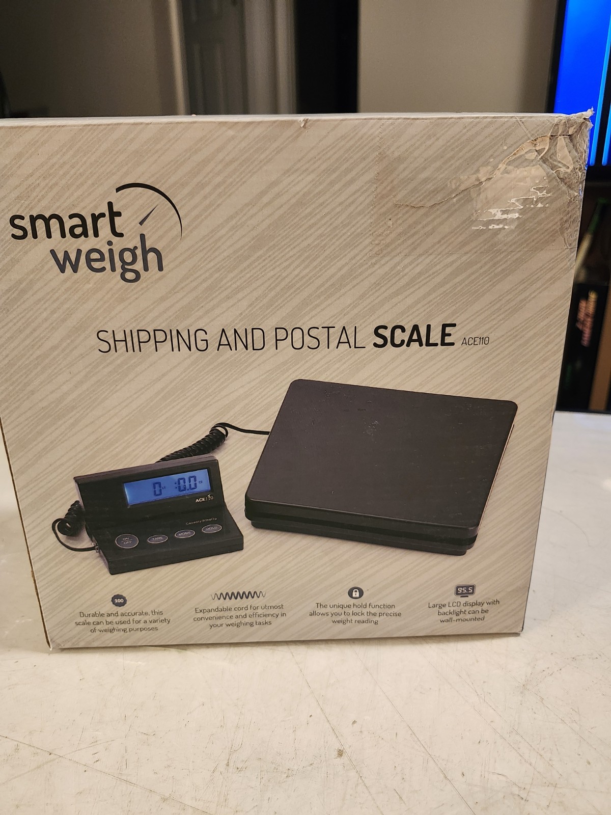 Smart Weigh Digital Shipping and Postal Weight Scale, 110 lbs x 0.1 oz