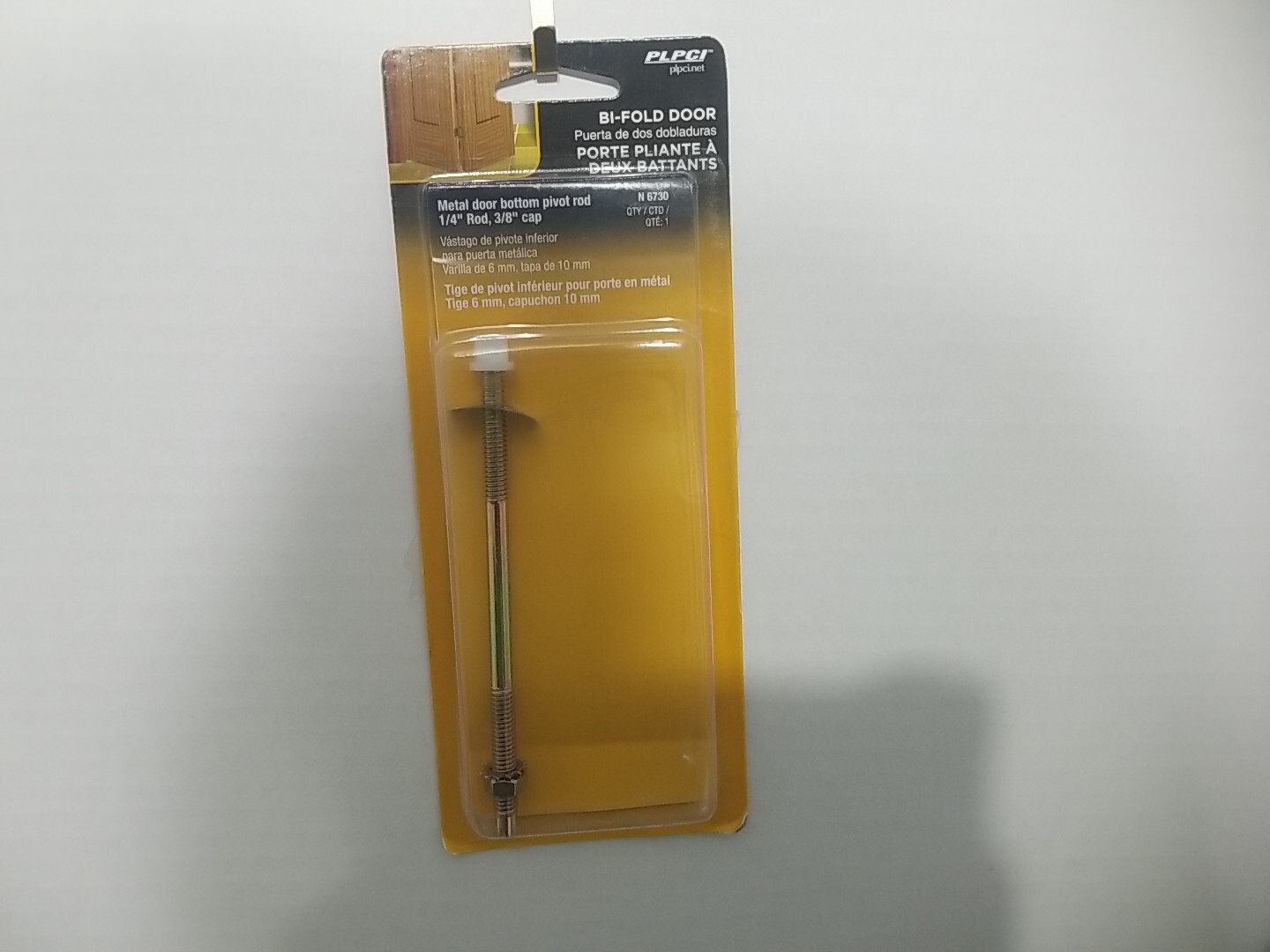 Prime-Line Bottom Pivot Pin Assembly Steel 3/8" Diameter x 5-1/2" N 6730
