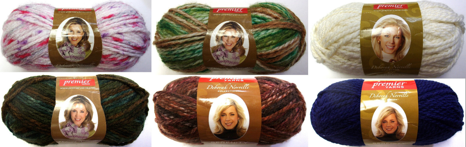Premier Yarns Deborah Norville Serenity Chunky Weight Bulky 5 (Any Color) 3.5 oz