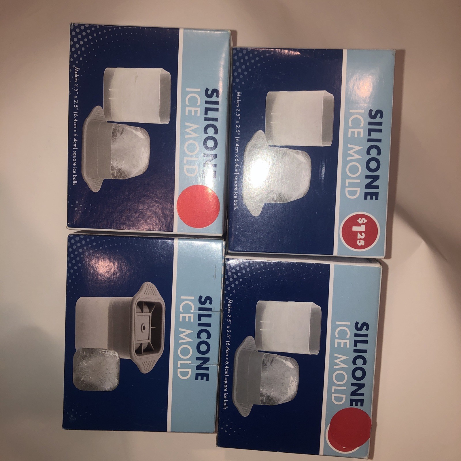 Silicone Ice Mold - Lot Of 4 Whiskey On The Rock Anyone