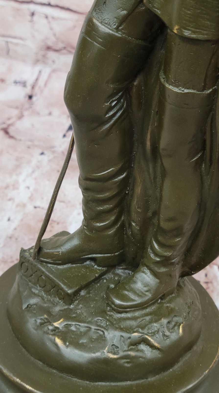 Historic Spanish Conqueror Warrior Bronze Sculpture Statue by E. Drouot Statue