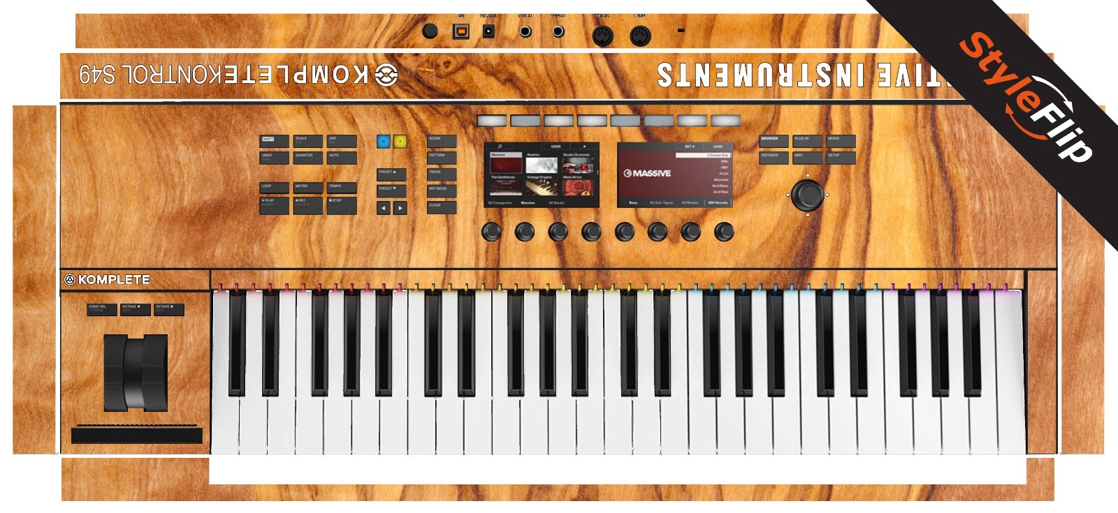 Native Instruments KK S49 MK2 | Wood 6 | Protective Decal | StyleFlip Skins