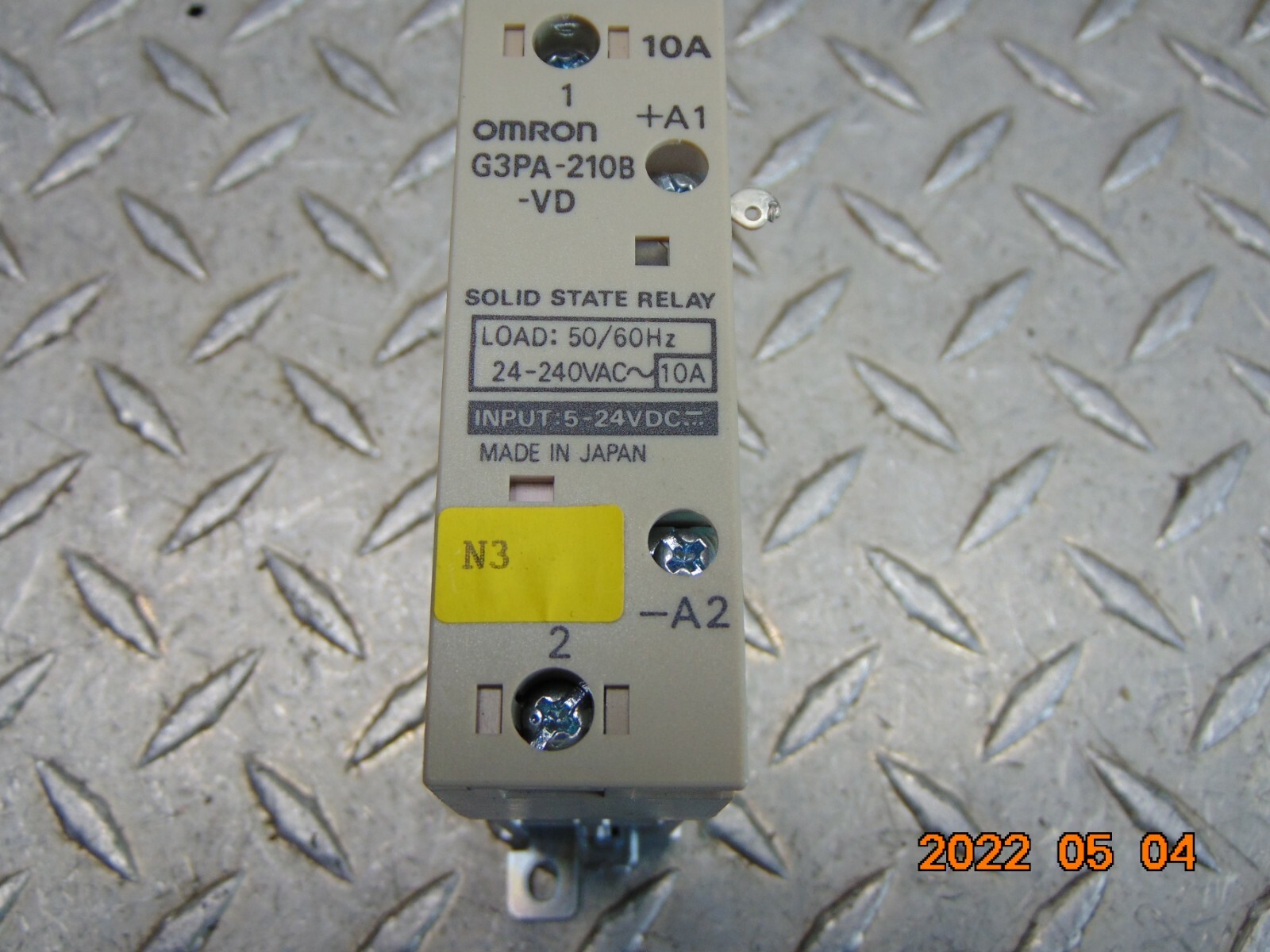 (1)  OMRON G3PA-210B-VD SOLID STATE RELAY 10A - FREE SHIPPING