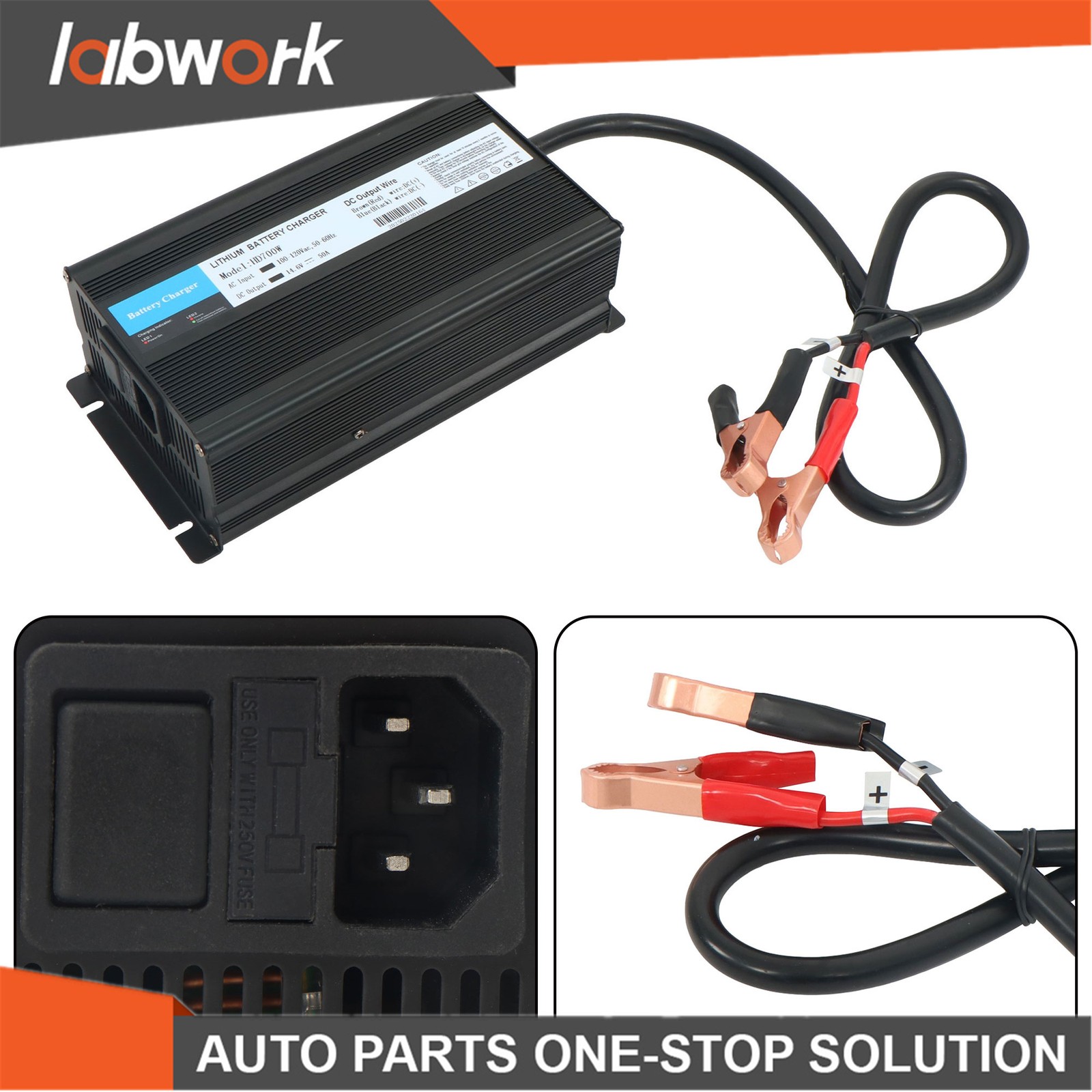 Labwork 14.6V 50A Lifepo4 Battery Charger Adjustable Current