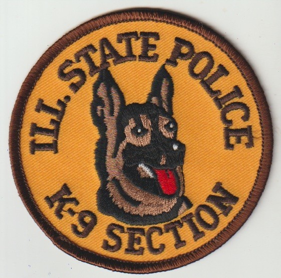 Illinois State Police K-9 Section obsolete patch shipped from Australia
