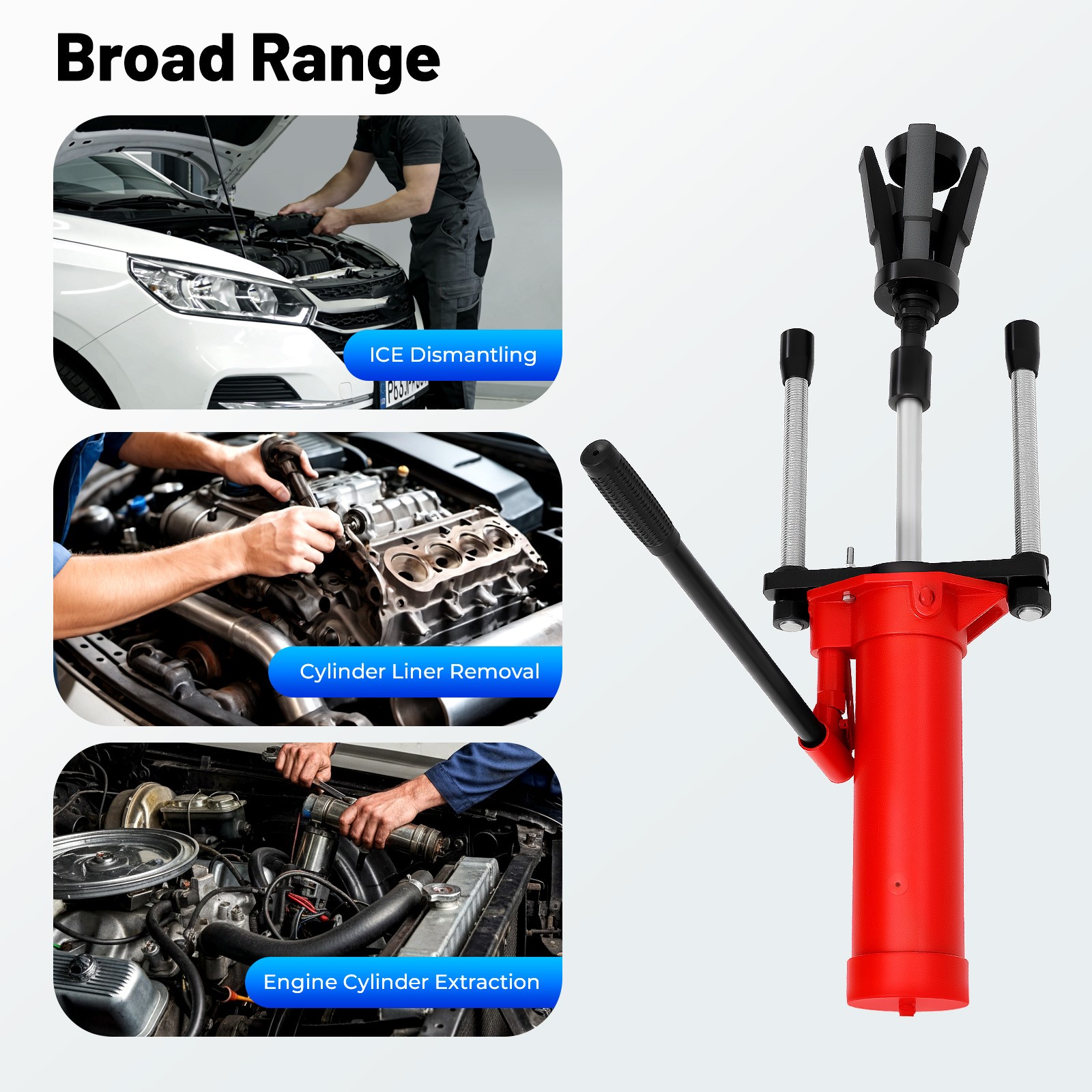 For Truck Car 15T/33069lb Hydraulic Cylinder Liner Puller Tool Liner Remover