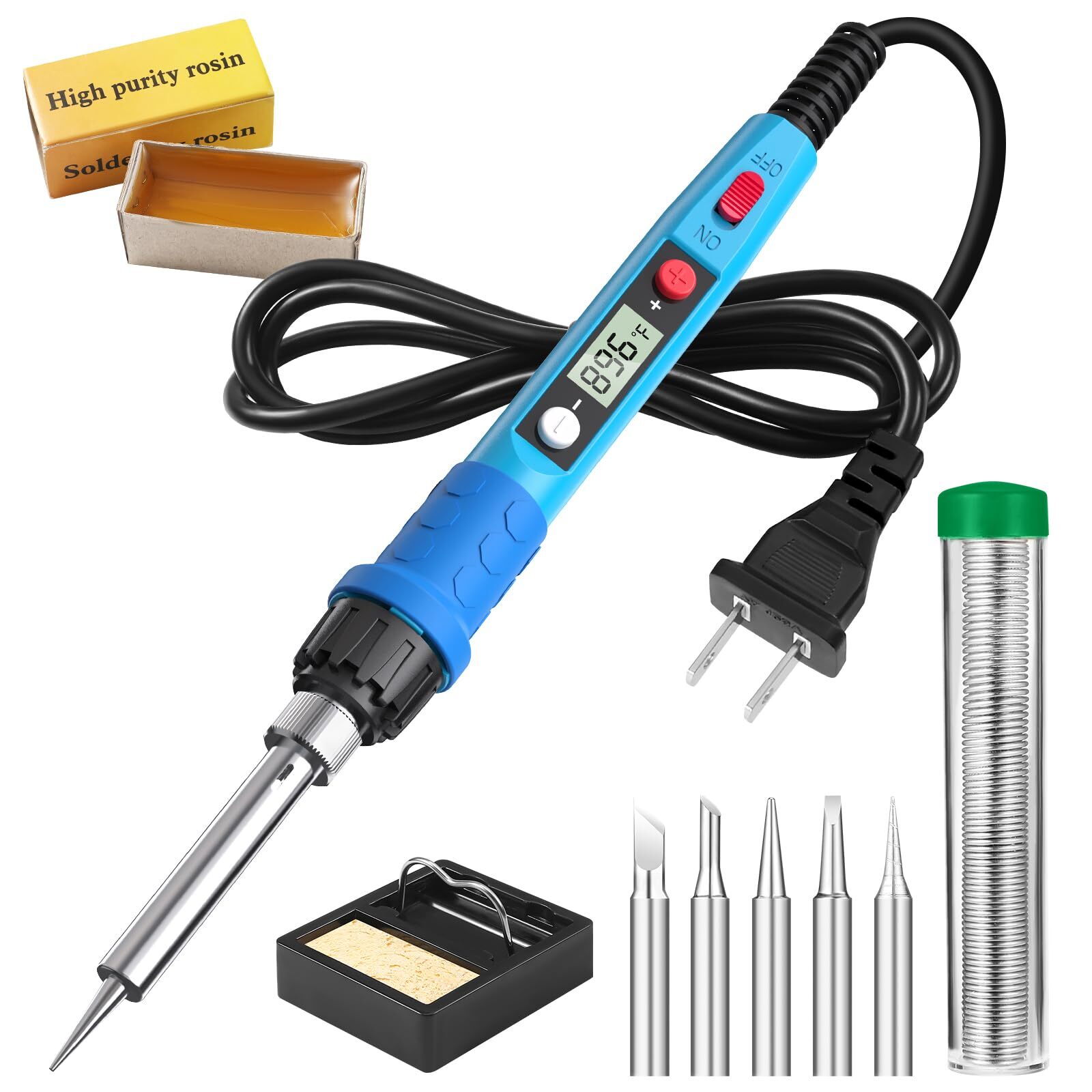 Soldering Iron Kit 80w 110v Lcd Digital Soldering Welding Iron Kit With Ceramic