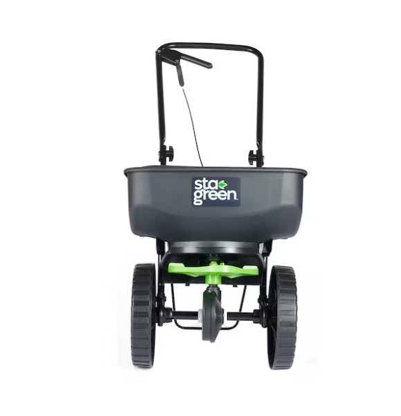 Sta-Green Precision Broadcast Spreader 20-lb Capacity Compatible with Ice Melt..