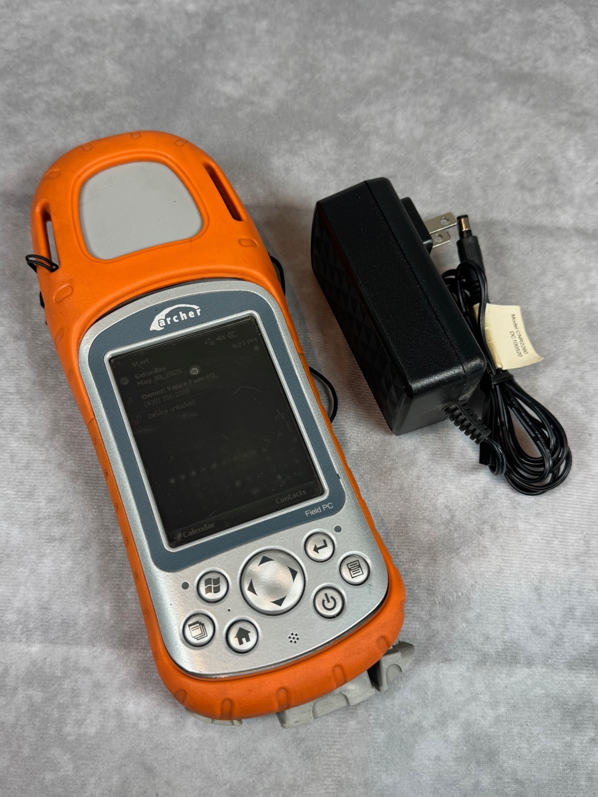 Archer Field PC Rugged Handheld Data Collector Windows Mobile 6.1 Charger
