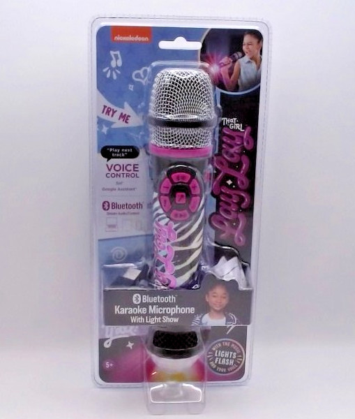 Nickelodeon That Girl Lay Lay Bluetooth Karaoke Microphone w/ Lights for Kids