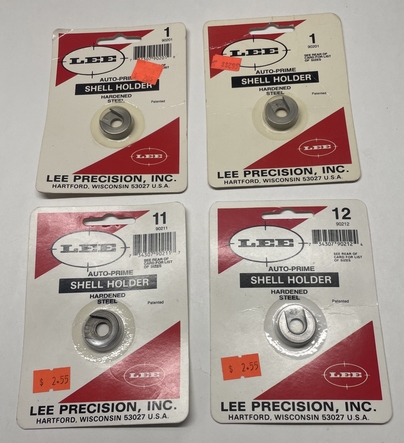 Lee Auto Prime Shell Holders Two #1 , #11 , #12 - 90201, 90211, 90212 - All New!