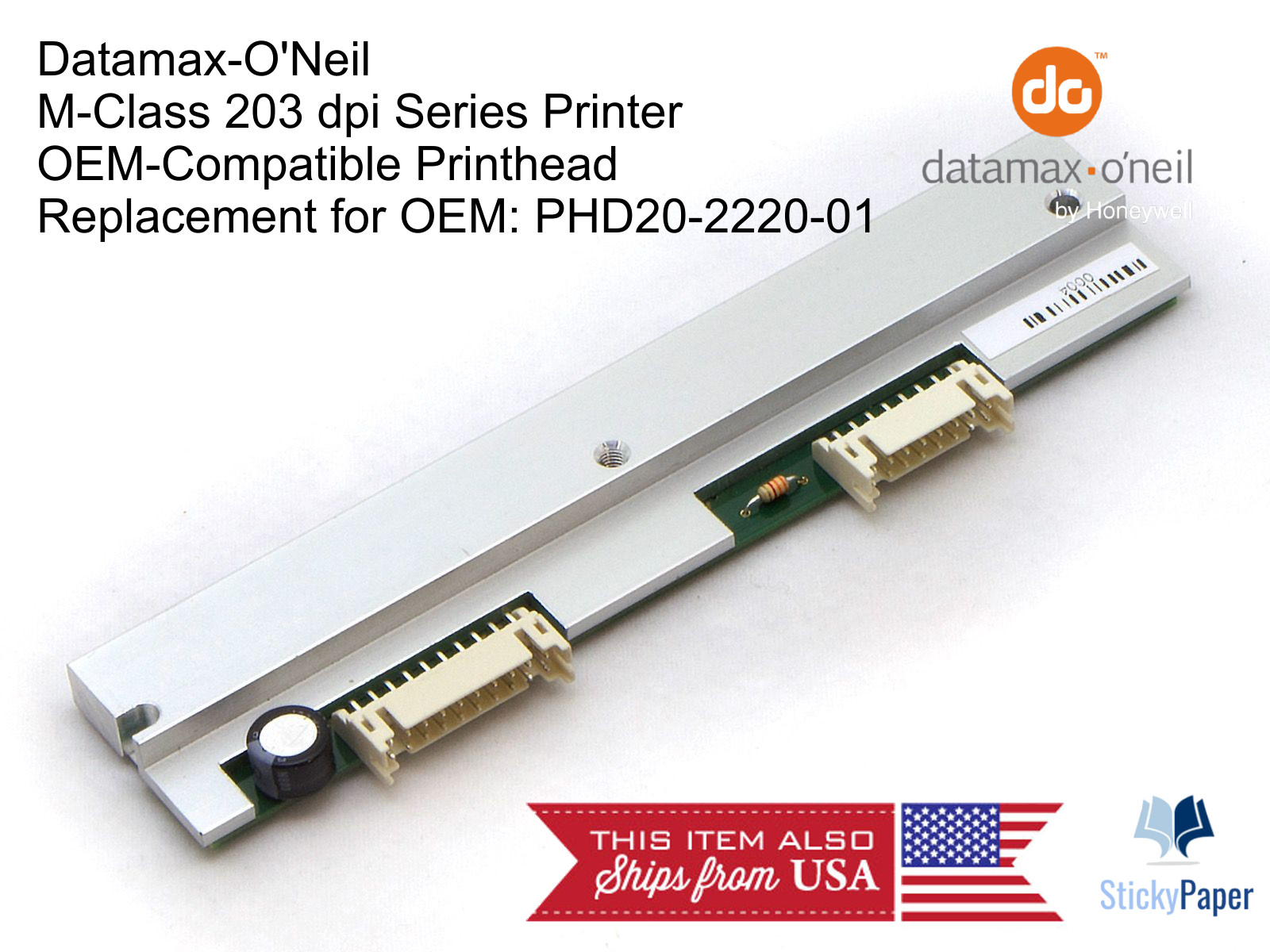 Datamax M-Class (PHD20-2220-01) Compatible Printhead 203 dpi. USA Stocked!