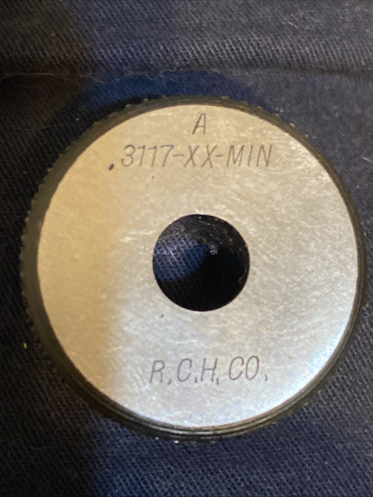 R.C.H.CO. Smooth Plain Bore Ring Gage .3117 Class XX (RT12)