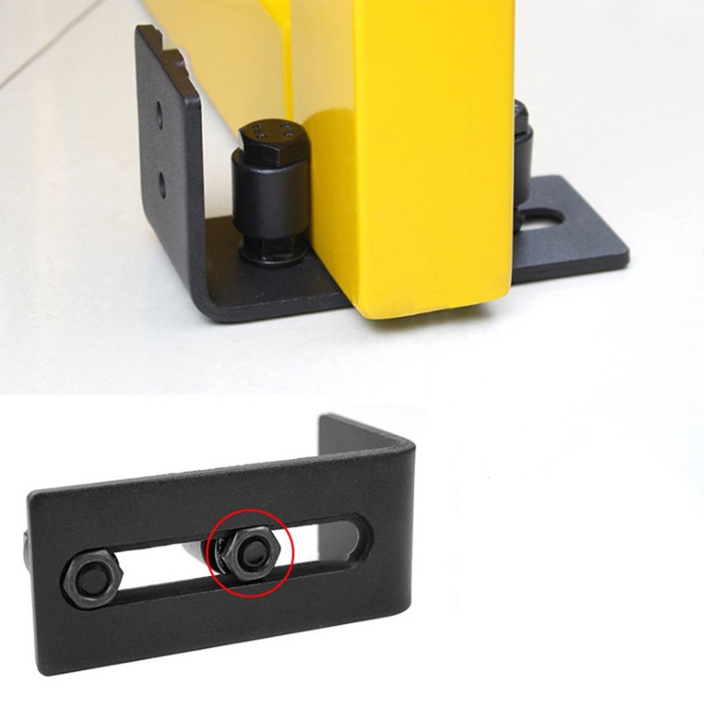 Heavy Duty Sliding Door Floor Guide with Adjustable Rollers Flush Fit Design
