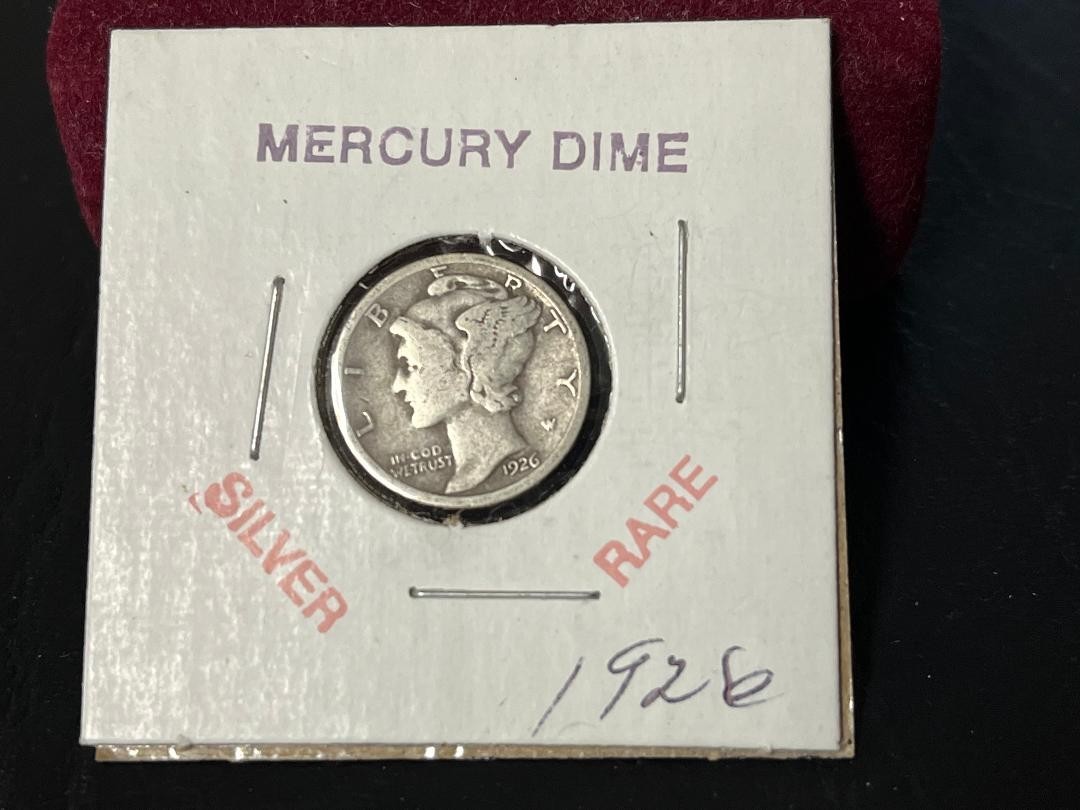 1926-P MERCURY DIME 90% SILVER CONTENT 1926 P Inventory #103 Nice Coin
