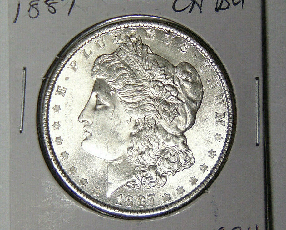 Choice BU 1887 Morgan Silver Dollar Choice Uncirculated Philadelphia Mint (62221