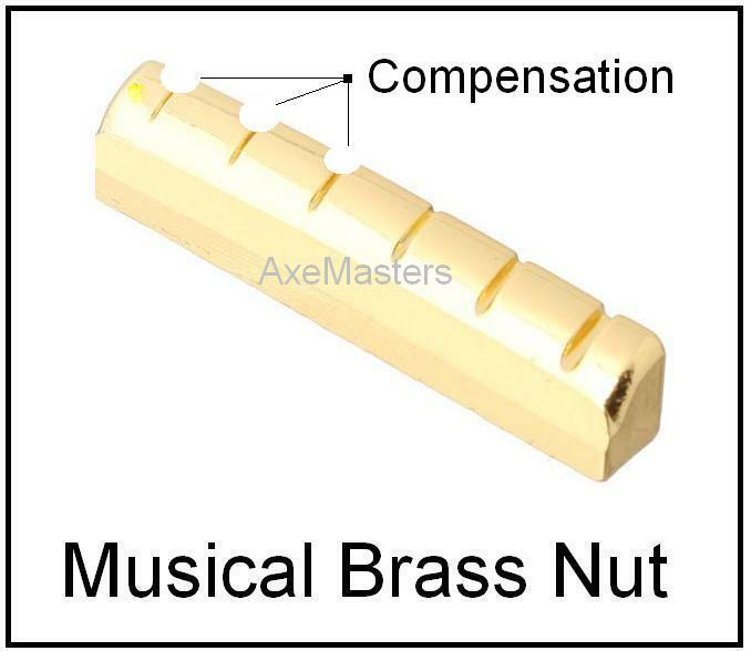 MusicianAtHeart COMPENSATED Brass Nut for EPIPHONE Guitar Les Paul 335 SG