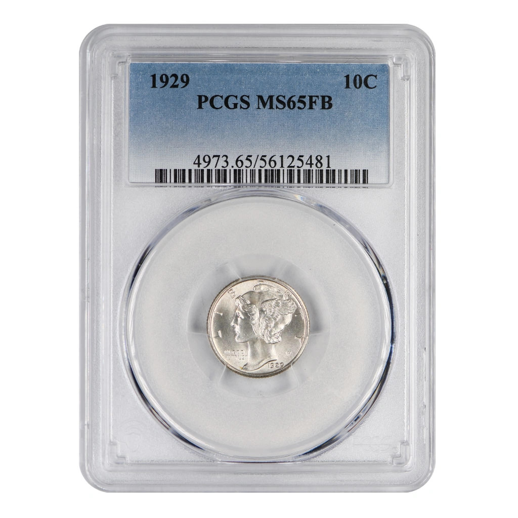 1929 Mercury Dime PCGS MS-65 FB