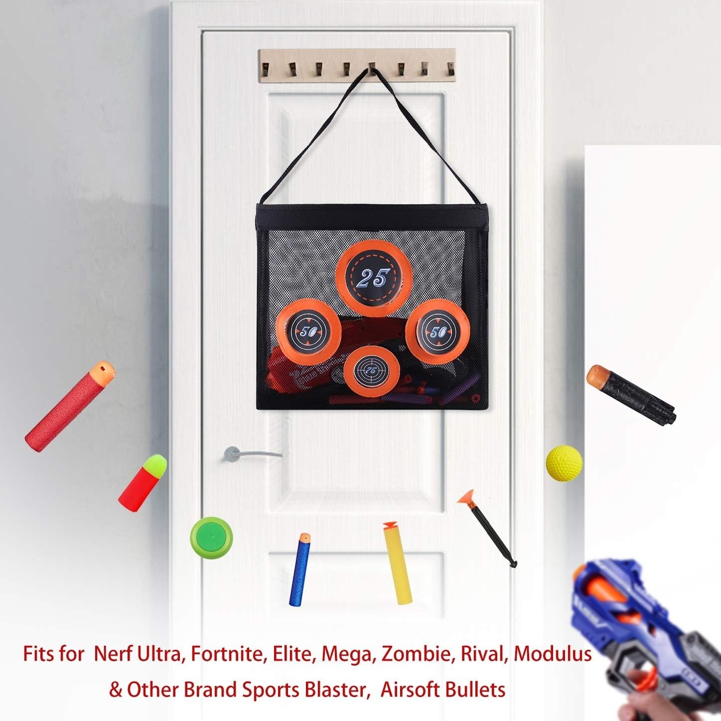 Multi-Functional Target Bag for Shooting Skills - Compatible with Nerf Darts