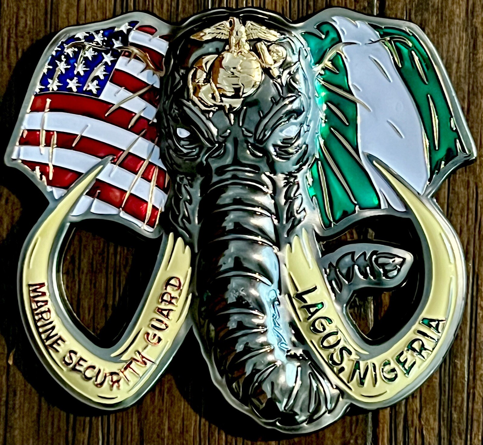 MSG-D Marine Security Guard Detachment Lagos, Nigeria Challenge Coin