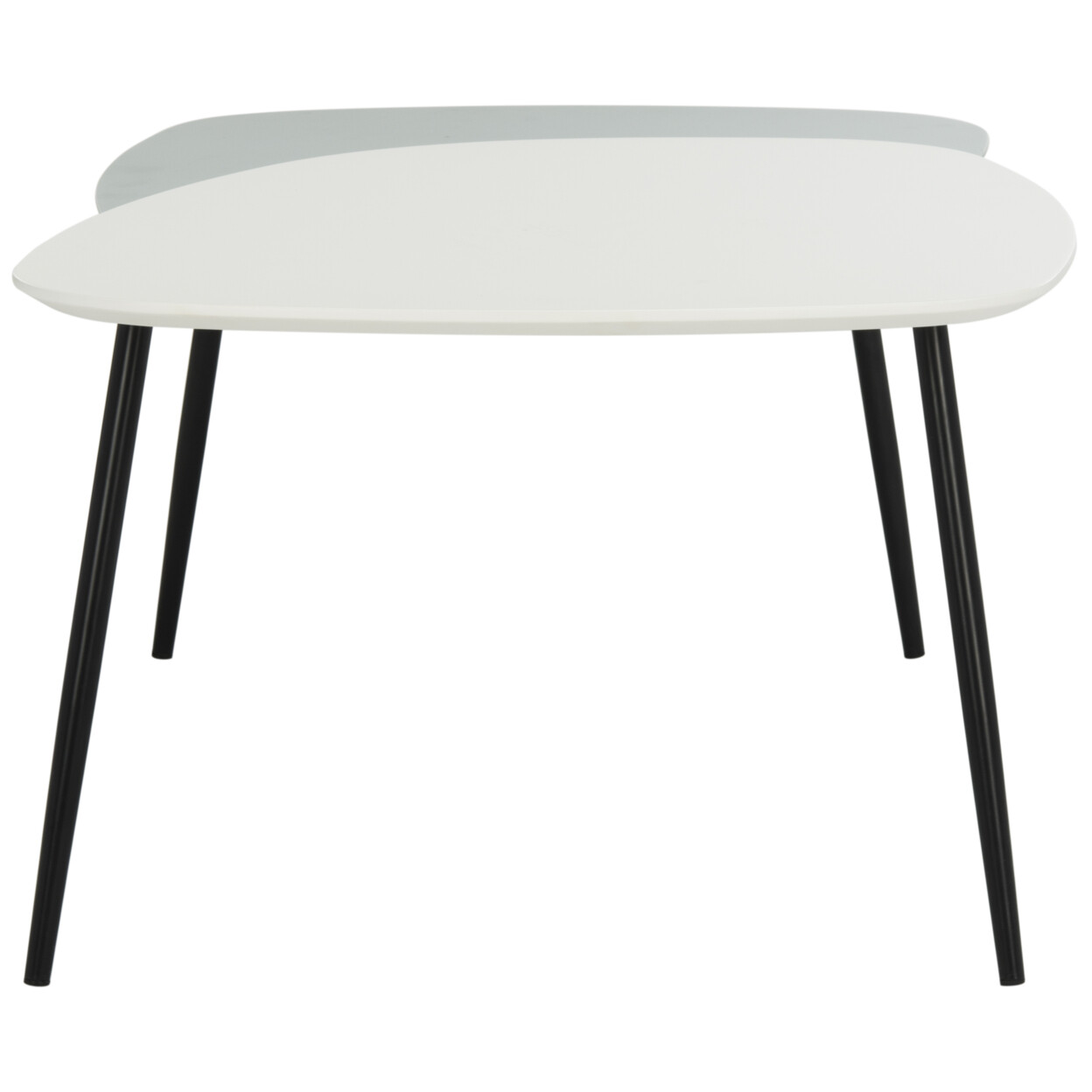 SAFAVIEH Jasmine Bi Level Coffee Table | White / Grey |