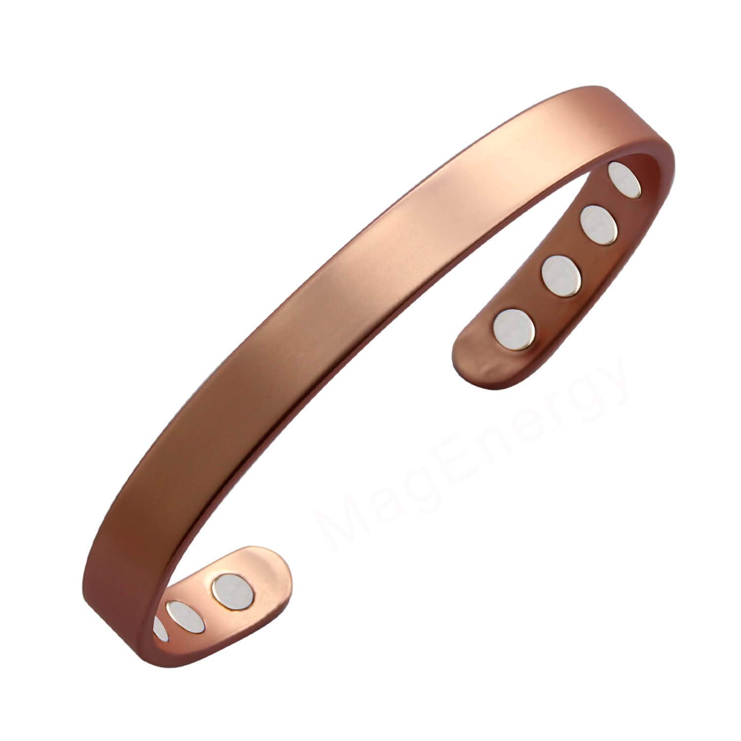 MagEnergy Copper Bracelet for Men and Women, 99.9% Pure 6.8 Inches,