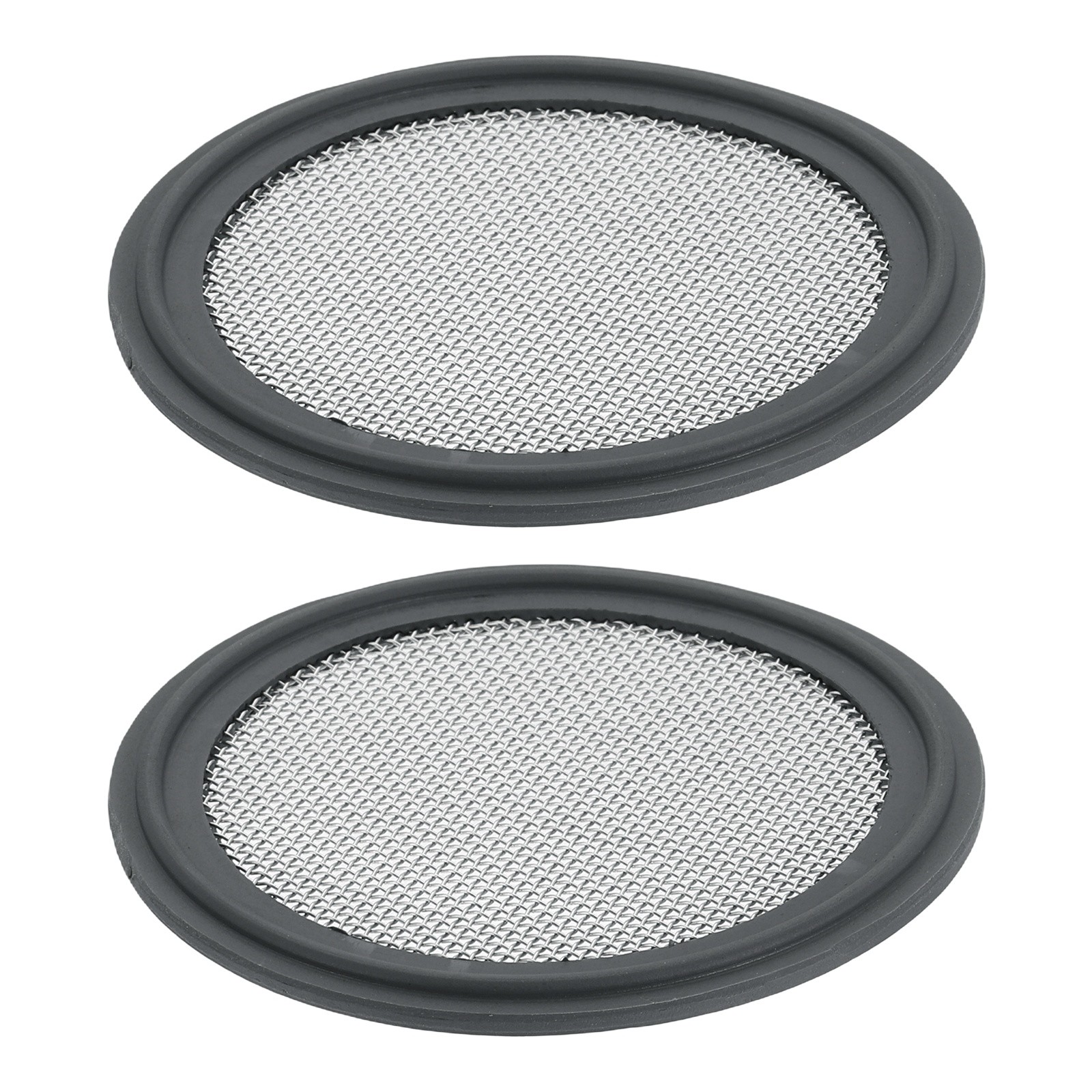 2Pcs 2.5'' FKM Sanitary Gasket, 20 Mesh Sanitary Filter Gasket, Grey