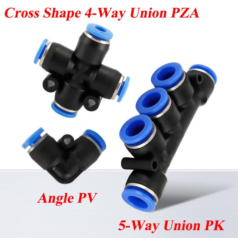 4 6 8 10 12 14 16mm Pneumatic Connectors Hose Push In Fitting Air Water Pipe
