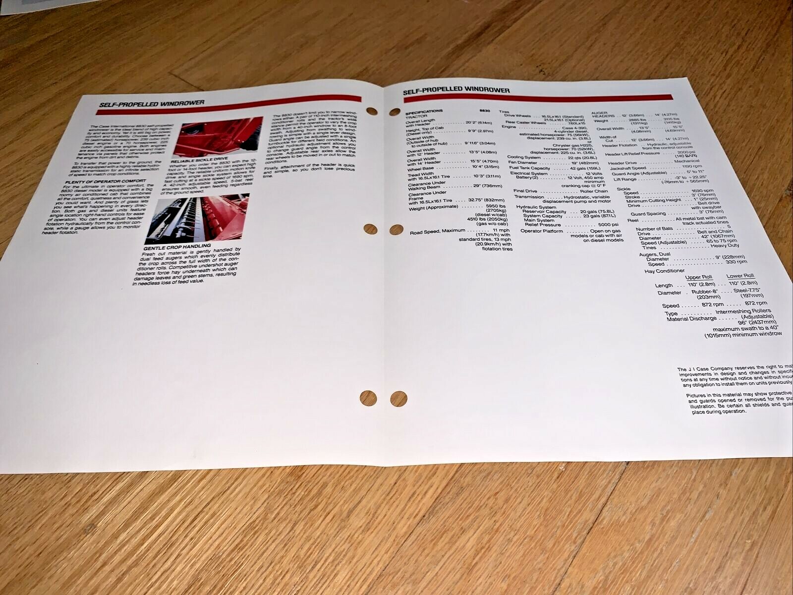 CASE / INTERNATIONAL HARVESTER 6 Sales Sheets Grain Drill / Uni-Loader / Mower
