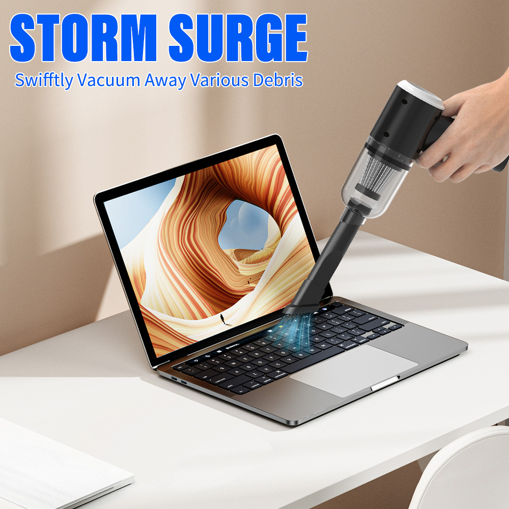 Compressed Air Duster Rechargeable Computer Vacuum Cleaner for PC Keyboard Toys