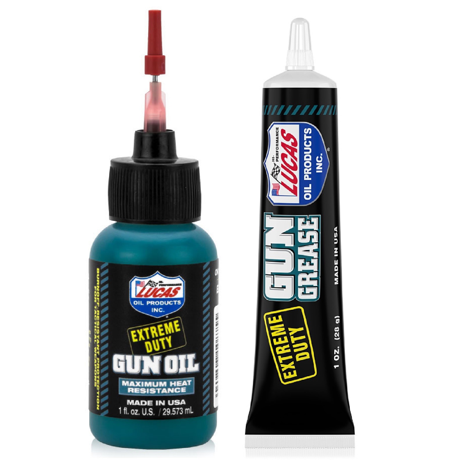 Lucas Oil Extreme Duty Gun Oil 1 Ounce & Extreme Duty Gun Grease 1 Ounce Bottles