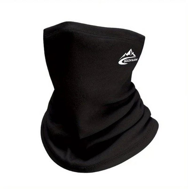 Zwarte Sport Nekwarmer Unisex Fleece Sjaal Bandana Ademende Winddichte Nekdoek G
