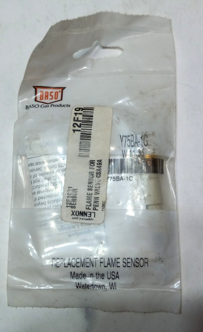Baso Replacement Flame Sensor Y75BA-1C Lennox 12F19