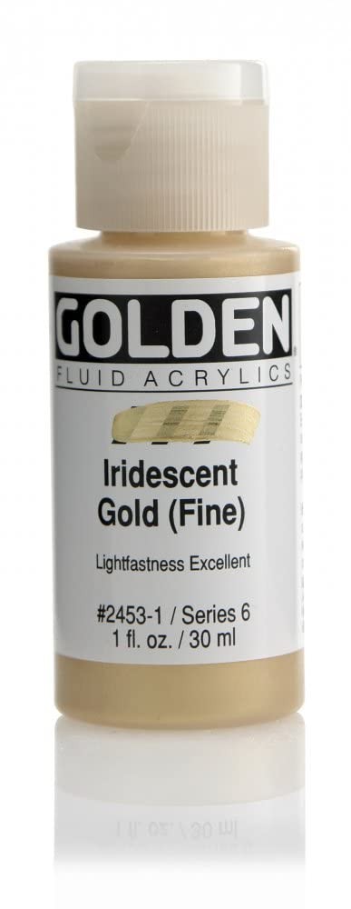 Golden Fluid Acrylic Paint 1 Ounce-Iridescent 1 Fl Oz (Pack of 1),