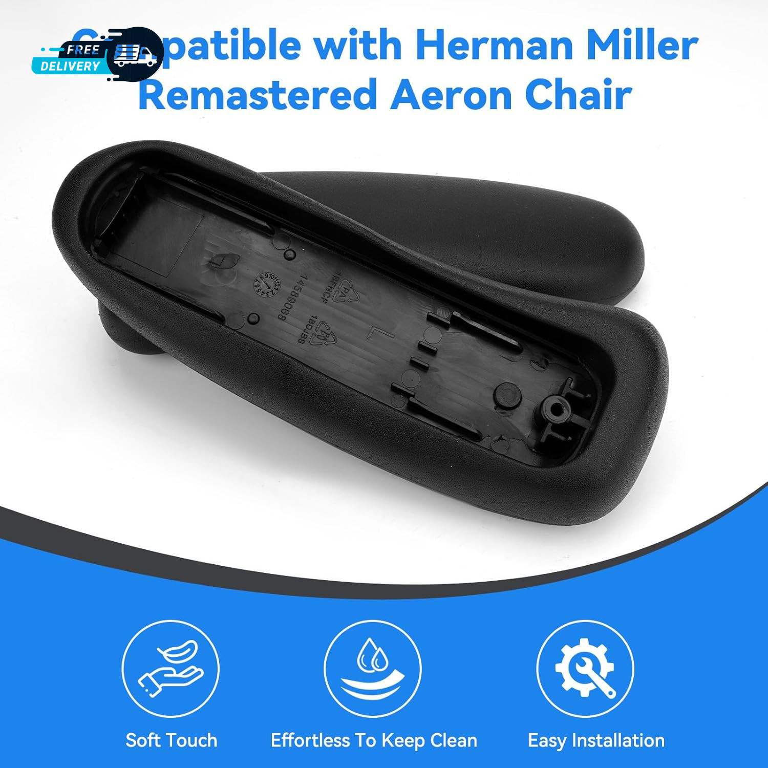 Chair Armrest Replacement Arm Pads Caps for Herman Miller Remastered Aeron Chair
