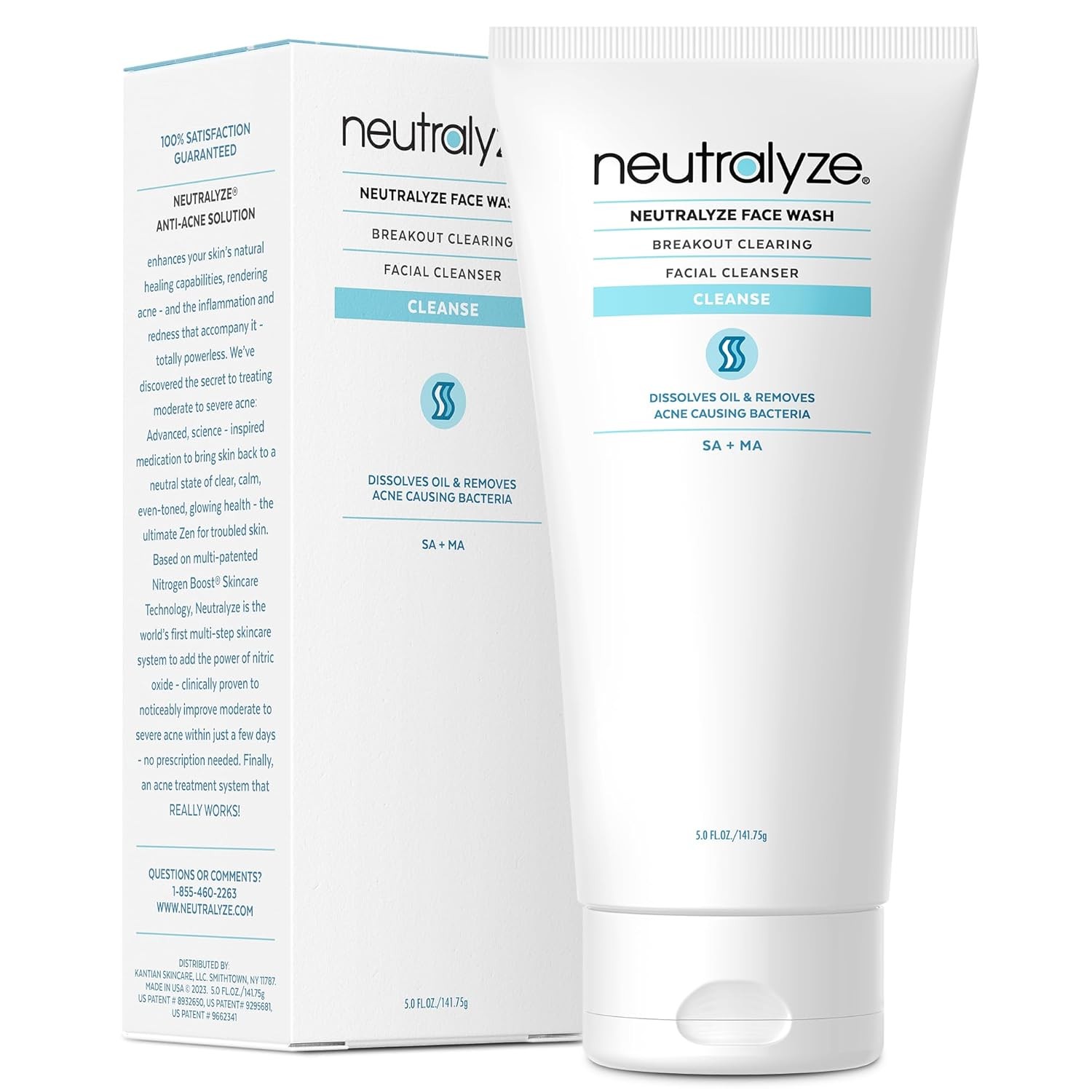 Acne Wash for Face with 2% Mandelic Acid & Salicylic - Professional...