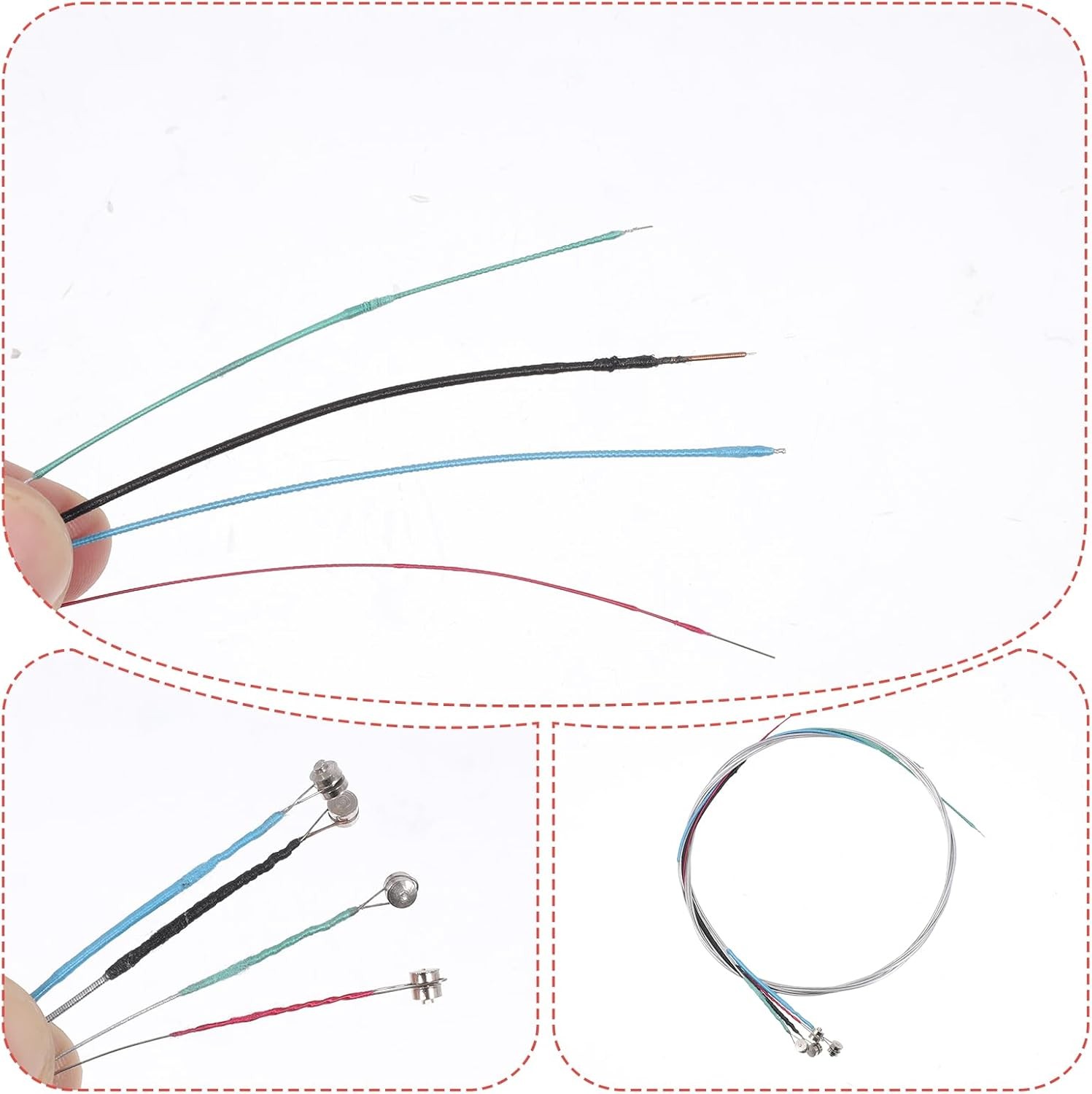20 Pcs Violin Strings Full Set Violin Strings Universal String for 4/4 3/4 Size