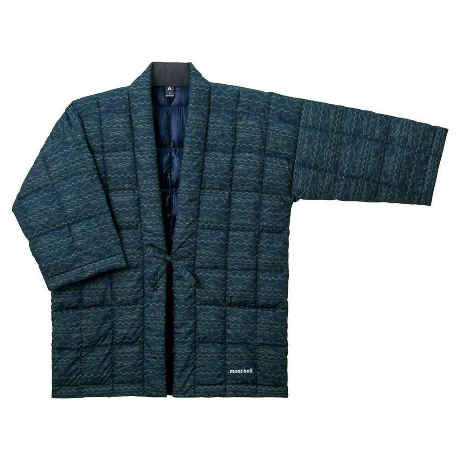 Mont-bell Down Jacket Traditional Japanese Hanten Size L Dark Navy Light & Warm