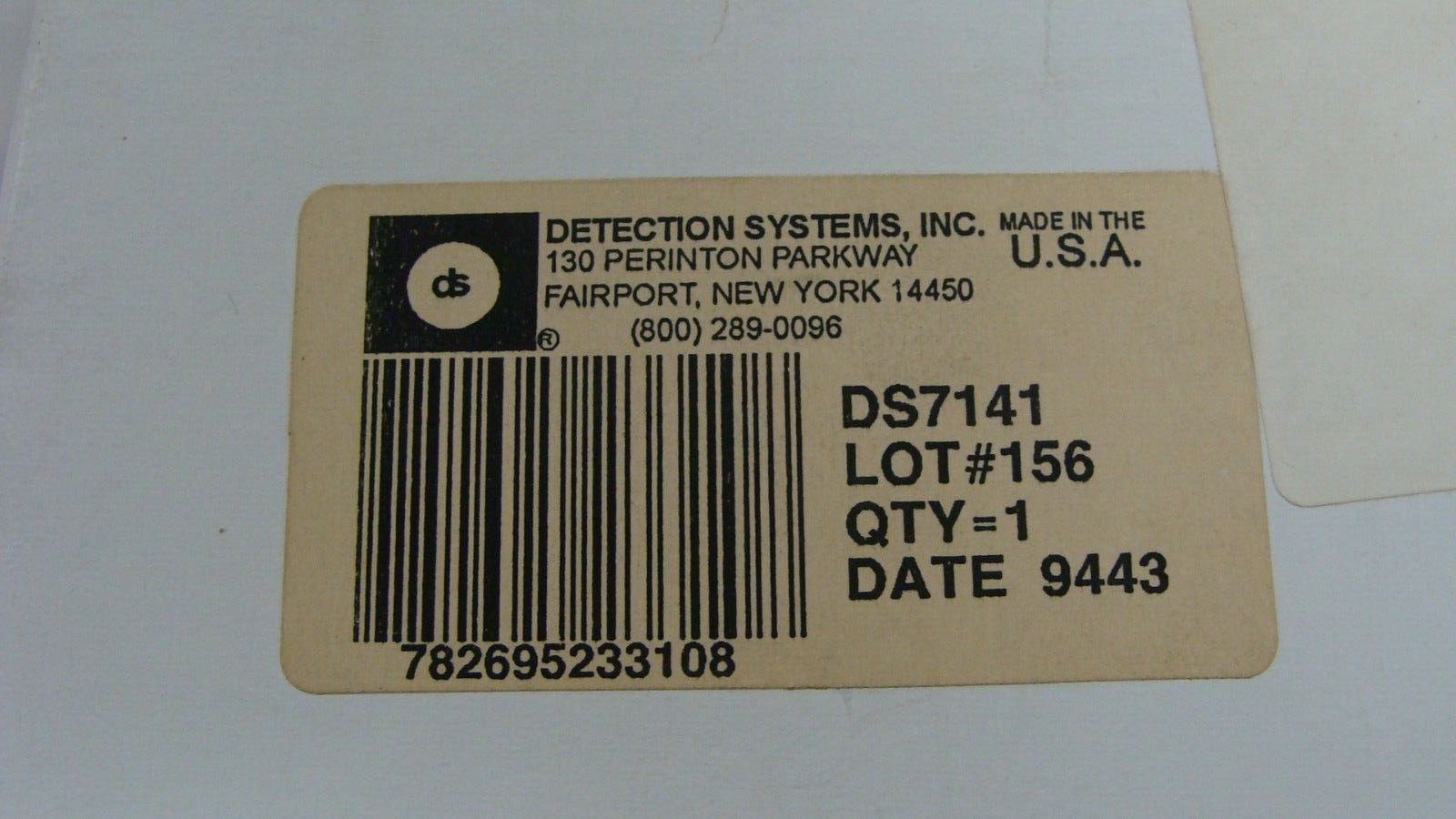 DS DETECTION SYSTEMS 7141 KEYPAD TOUCHPAD ALARM SECURITY BURGLAR DS7141
