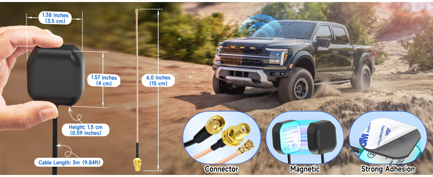 Waterproof GPS Active Navigation Antenna for GPS Module Receiver Tracking Device