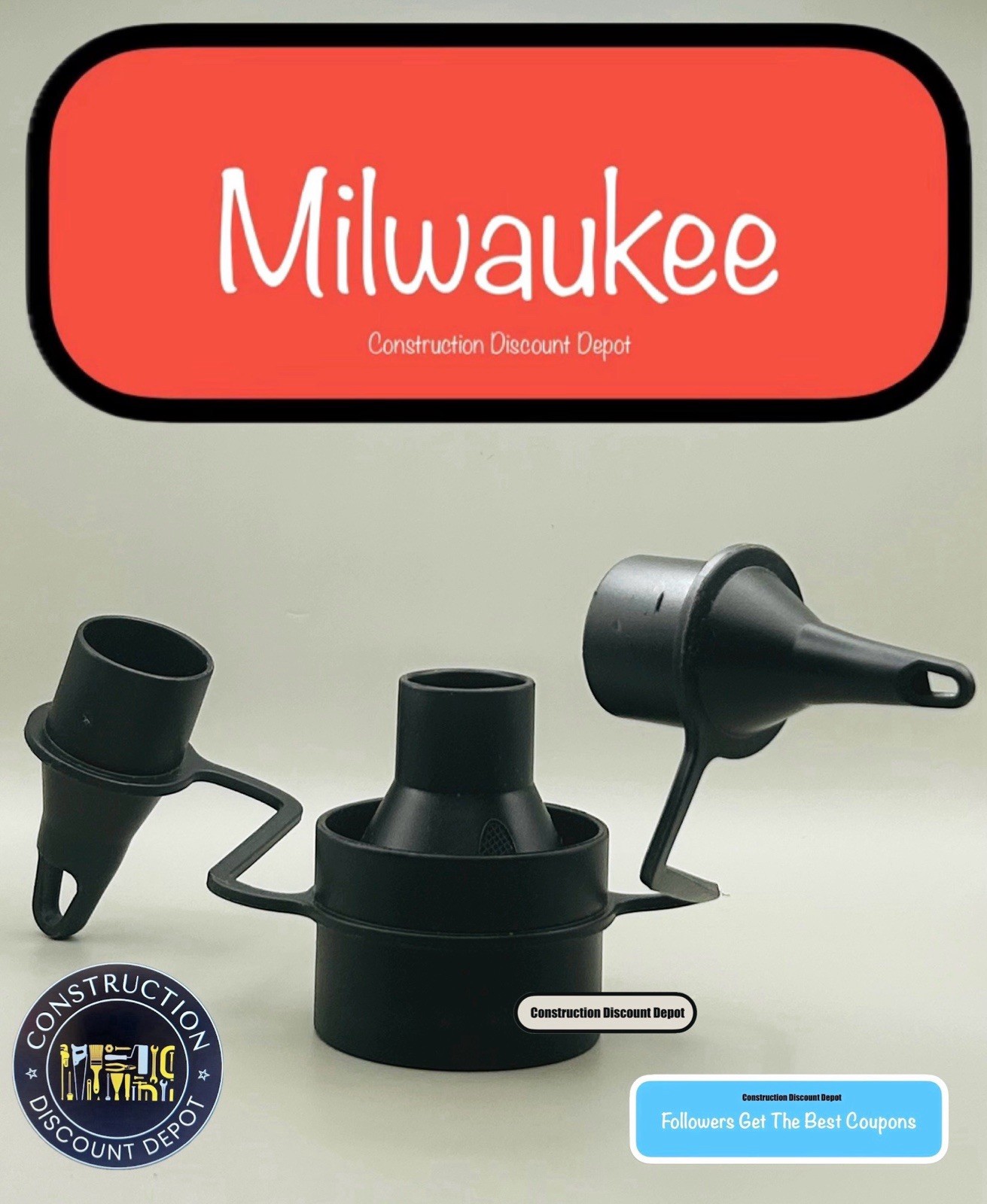 Milwaukee 45-80-0020 Replacement Tip Inflator / Deflator Valves for M18 Blower