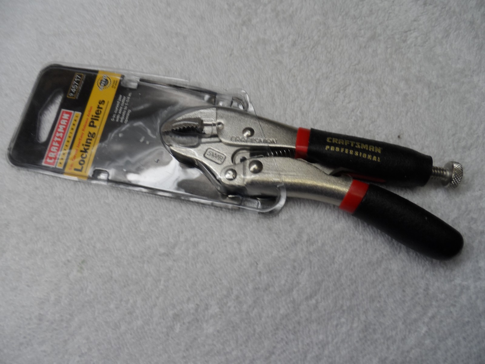 Craftsman Professional 5" Curved Jaw Locking Pliers, made China, NIP - PN 45717