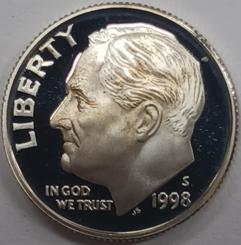 1998-S Silver Proof Roosevelt Dime
