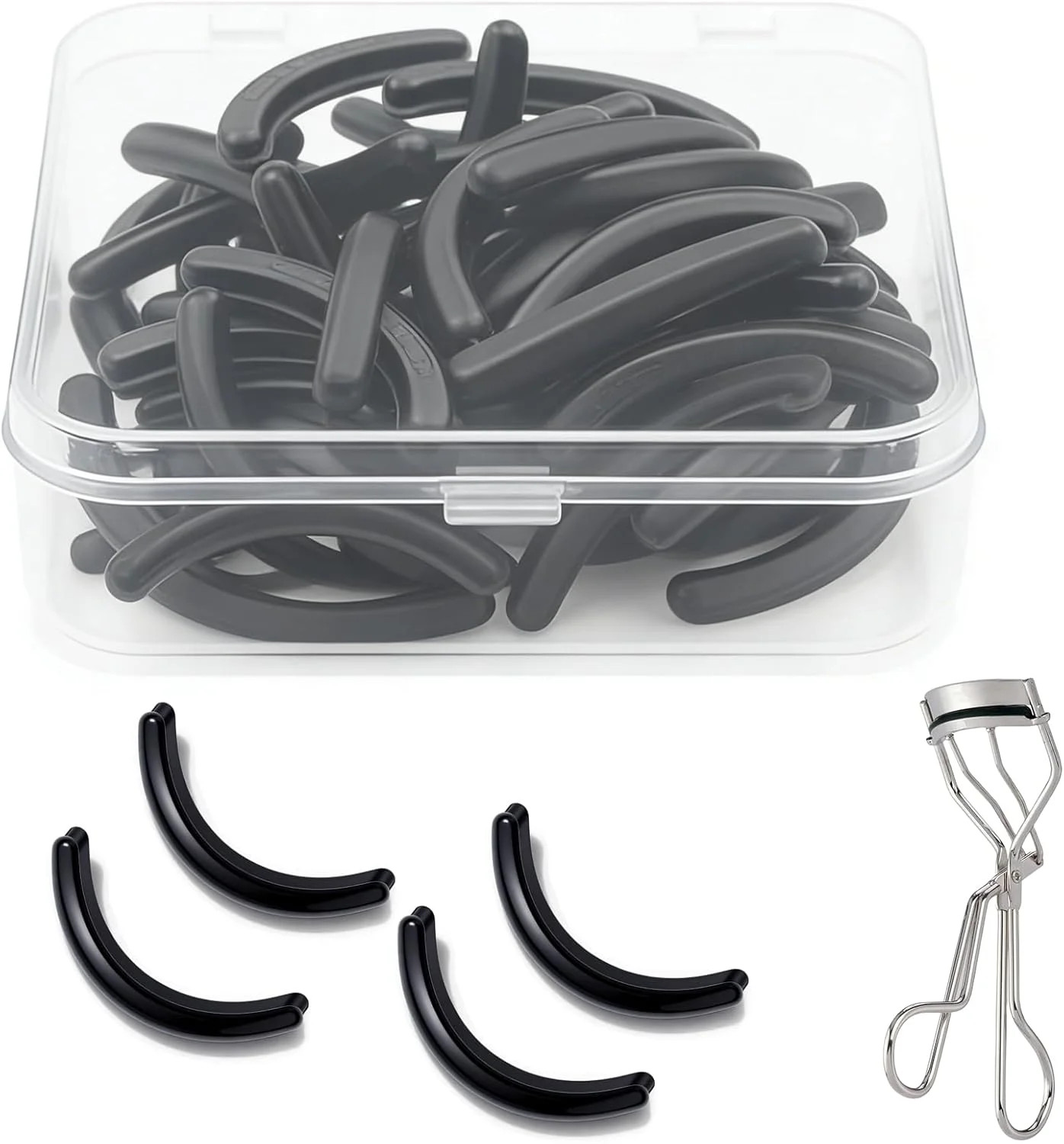 Compatible with Tweezerman Eyelash Curler Refills,28，80，100 Pack Silicone Eye La